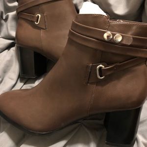 Leather booties